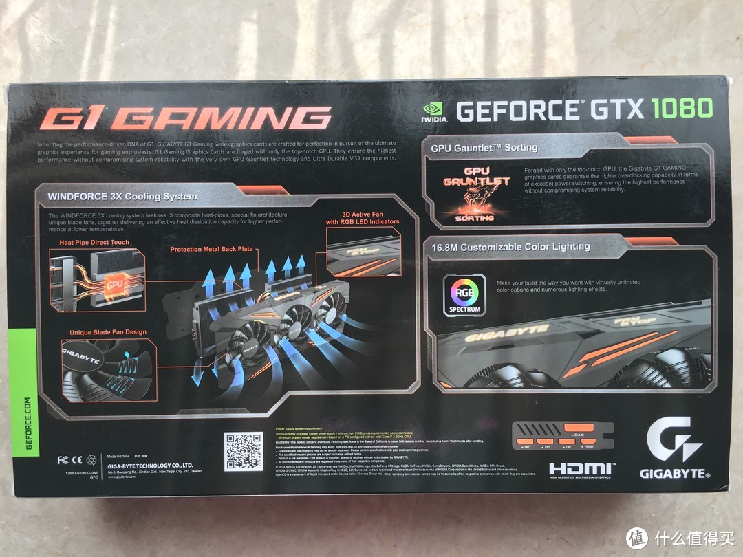 GIGABYTE 技嘉GTX 1080 G1 Gaming 8G 显卡开箱_显卡_什么值得买