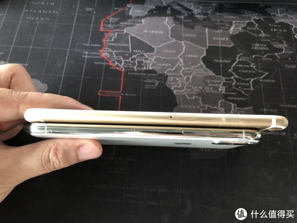 与iPhone 6 Plus厚度对比