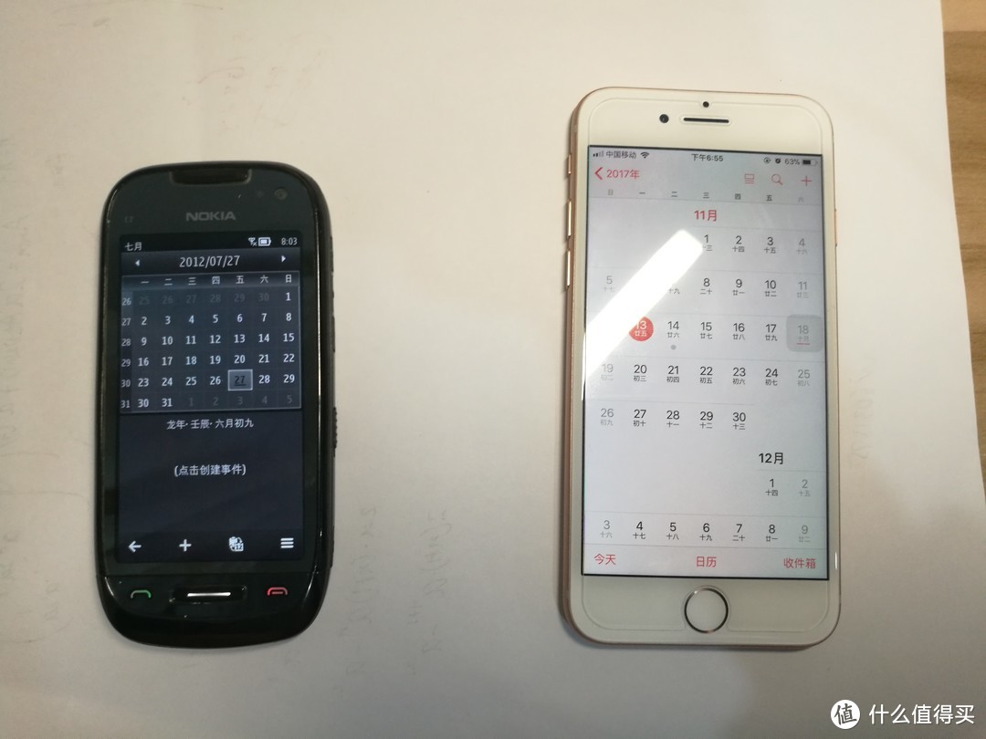 iPhone8伪开箱与诺基亚C7对比评测。