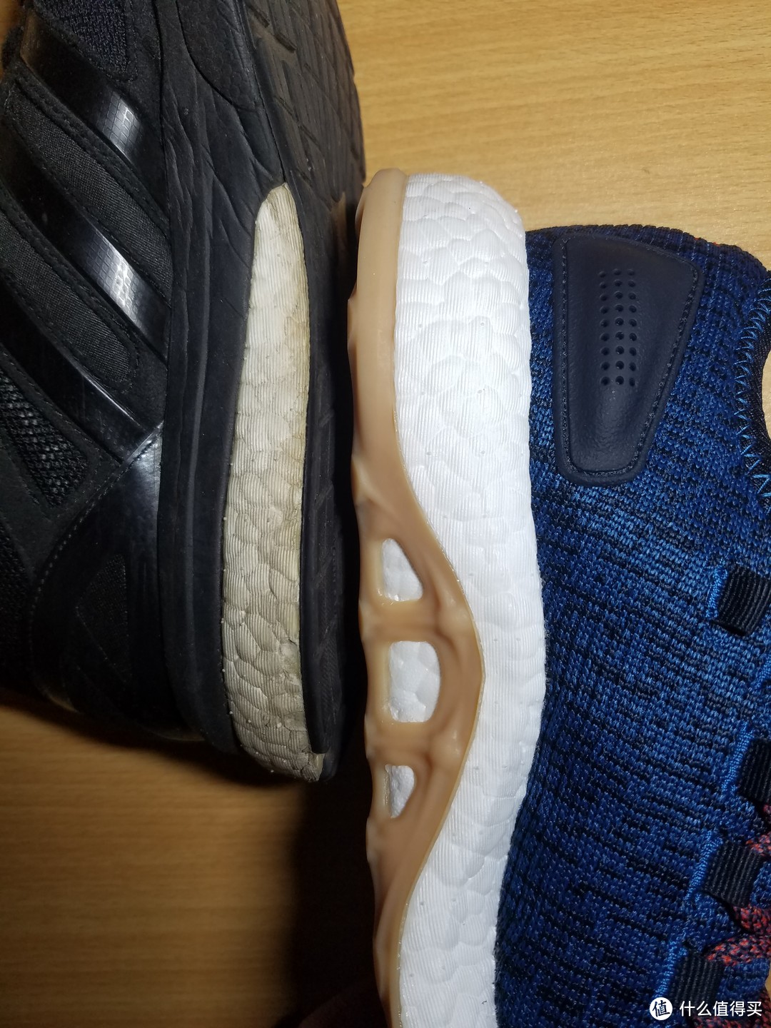 #原创新人#晒单大赛#Adidas 阿迪达斯 pure boost 传奇墨水蓝 跑步鞋 开箱