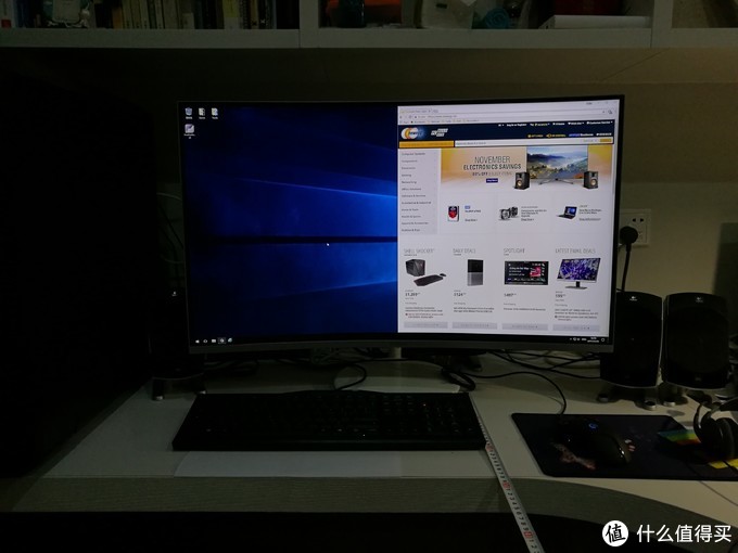 弯的还是直的……一个令人郁闷的选择（三星直面显示器S32D850T VS 曲面C32H711QEC）