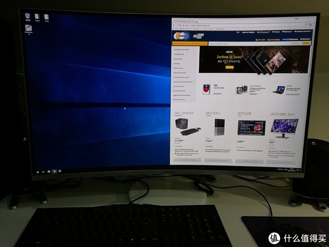 弯的还是直的……一个令人郁闷的选择（三星直面显示器S32D850T VS 曲面C32H711QEC）