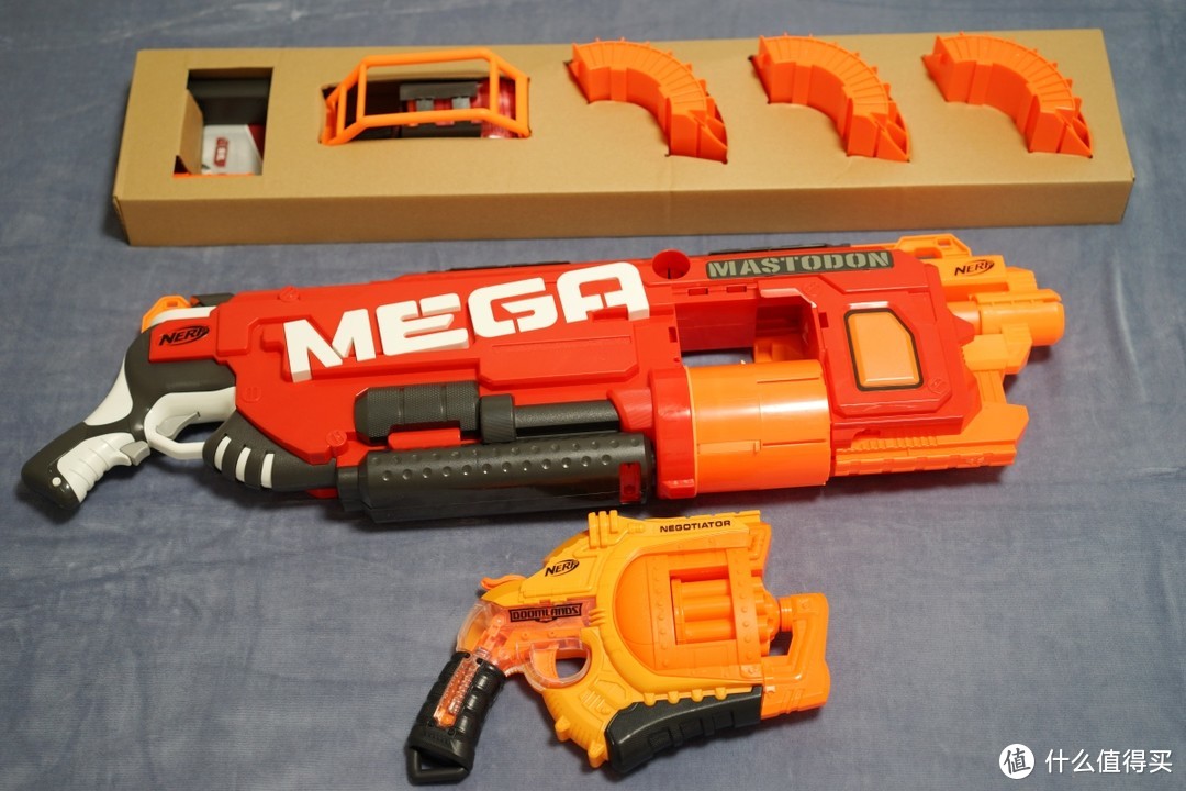 #本站首晒# 感受远古巨兽的愤怒吧！NERF MEGA系列 之 猛犸（MASTODON）开箱！