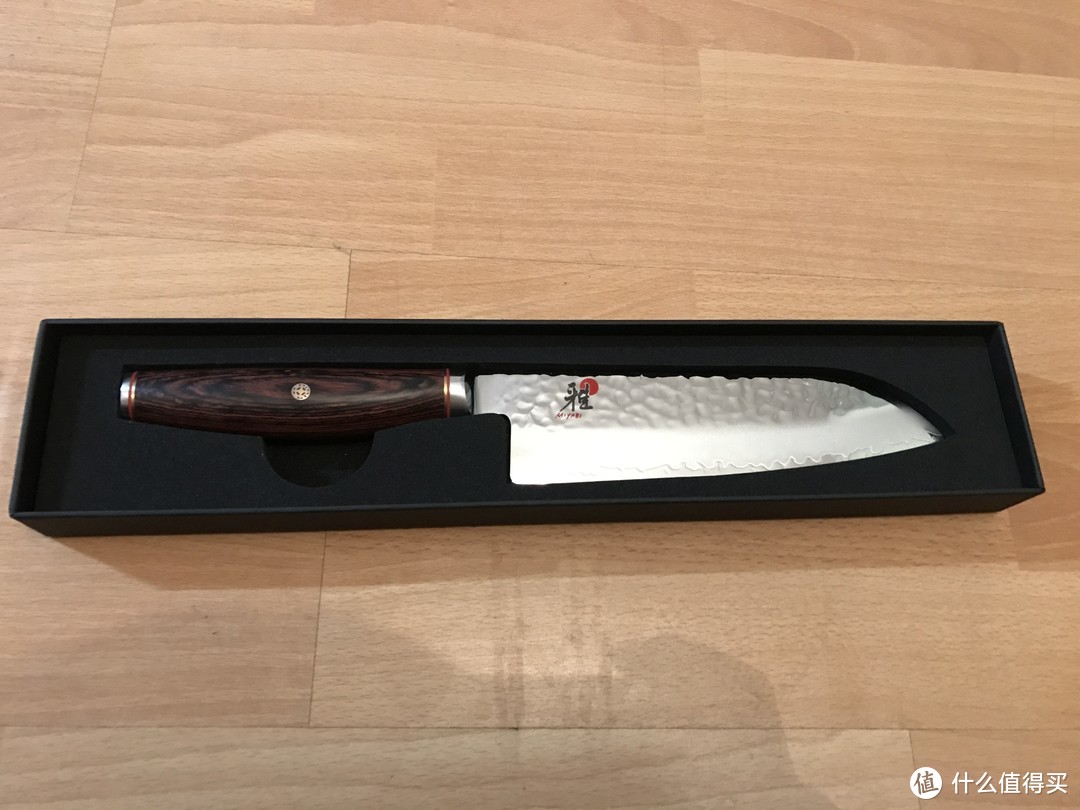 #晒单大赛#Zwilling 双立人 Miyabi 雅 6000MCT Santoku 锤纹三德刀 开箱晒单