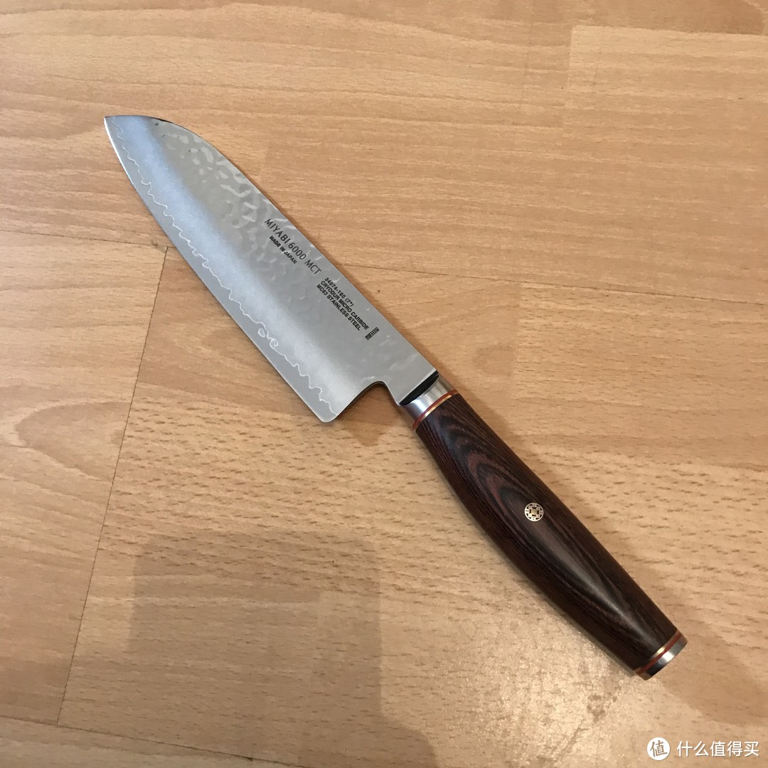 #晒单大赛#Zwilling 双立人 Miyabi 雅 6000MCT Santoku 锤纹三德刀 开箱晒单