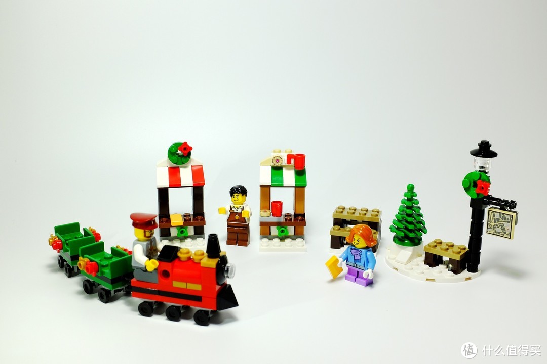 LEGO 乐高 40262 圣诞节火车之旅 & 40263 圣诞节城市广场 开箱