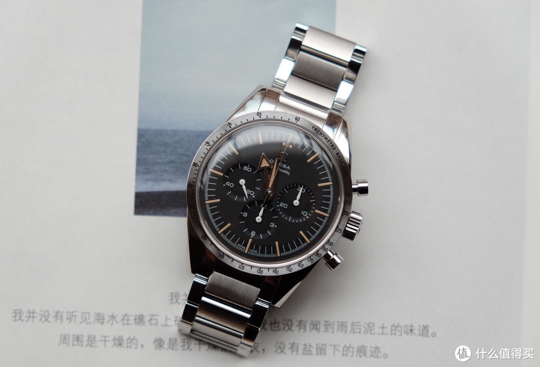 #原创新人#本站首晒#OMEGA 欧米茄 1957复刻60周年纪念限量版Speedmaster超霸 上手