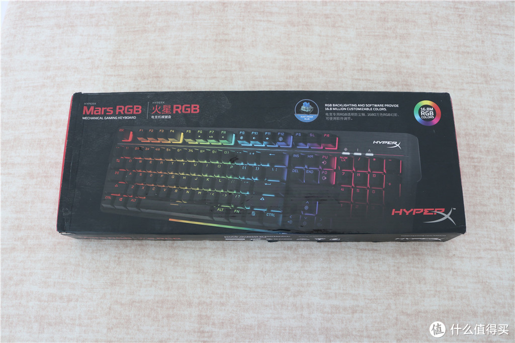 火星原来是彩色的—HyperX 火星 RGB 机械键盘 开箱