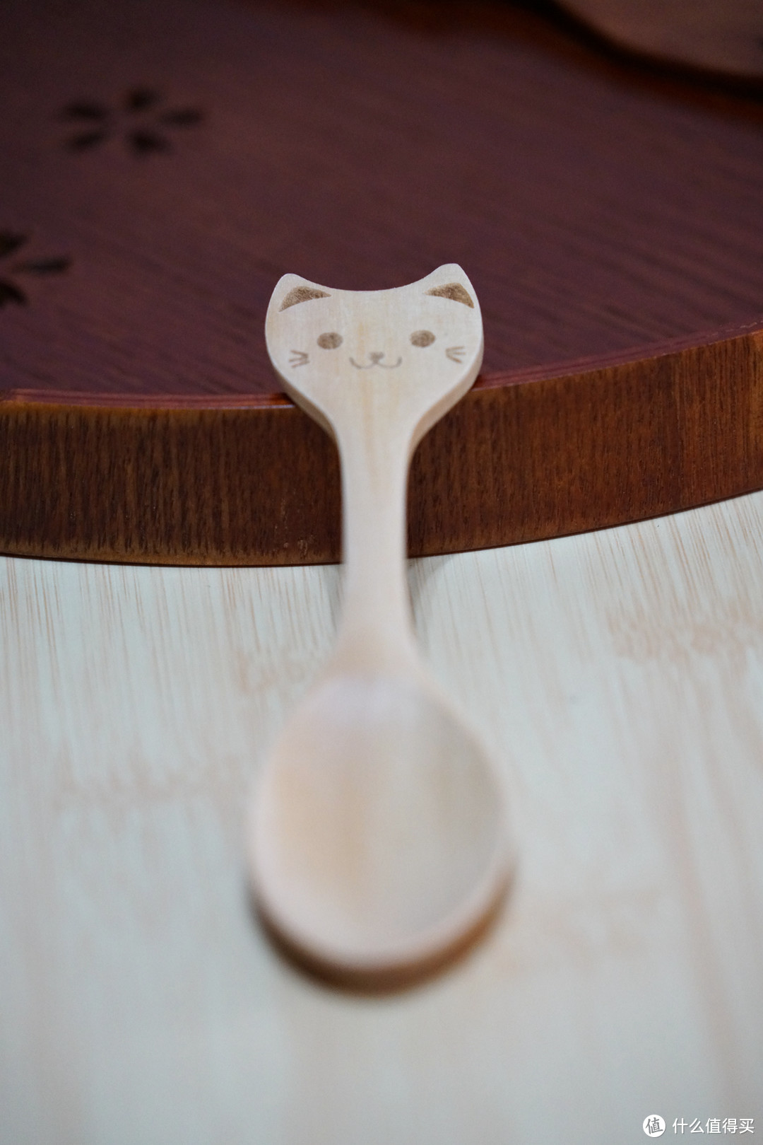 #晒单大赛#木器之美 — 日本 Wakacho若兆 木制漆器 樱花托盘+叉勺 赏析
