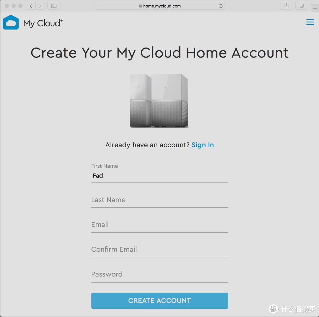 家庭云——WD MY CLOUD HOME 3TB