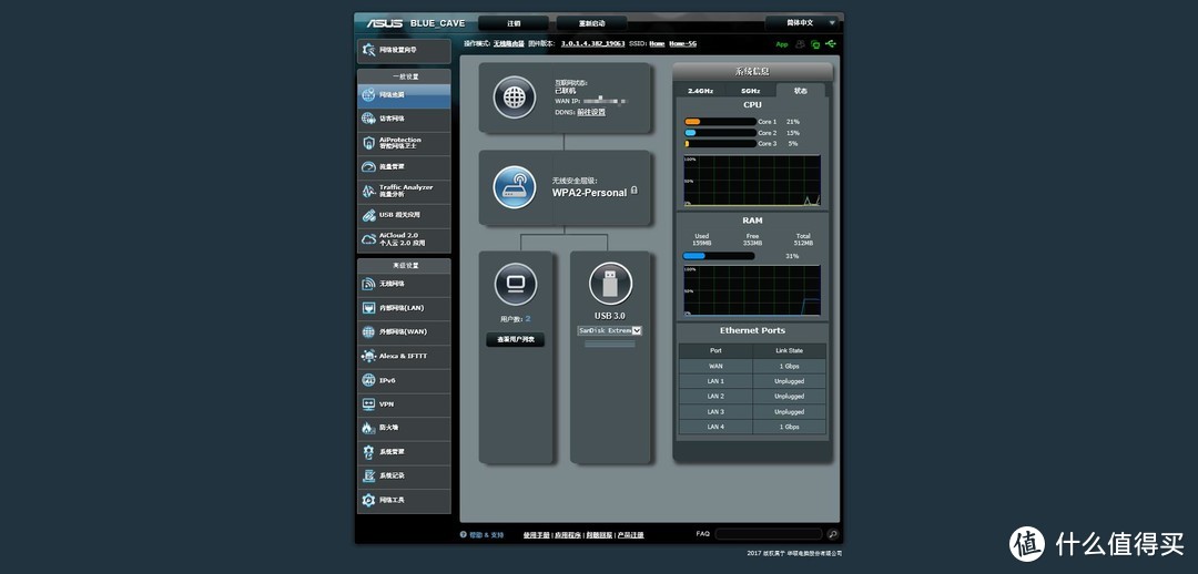 #本站首晒#同是Intel芯，展现内在美：Asus Blue Cave“蓝洞” AC2600 无线路由器入手体验