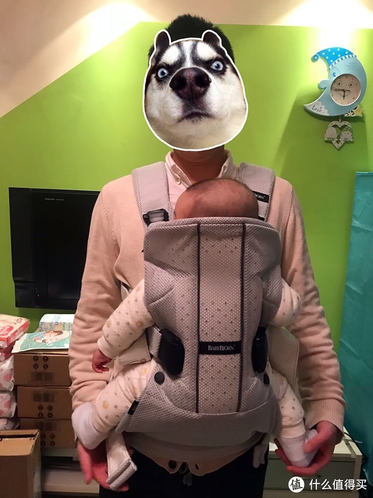 #晒单大赛#BABYBJORN  Baby Carrier One - Silver，Mesh 婴儿背带 开箱