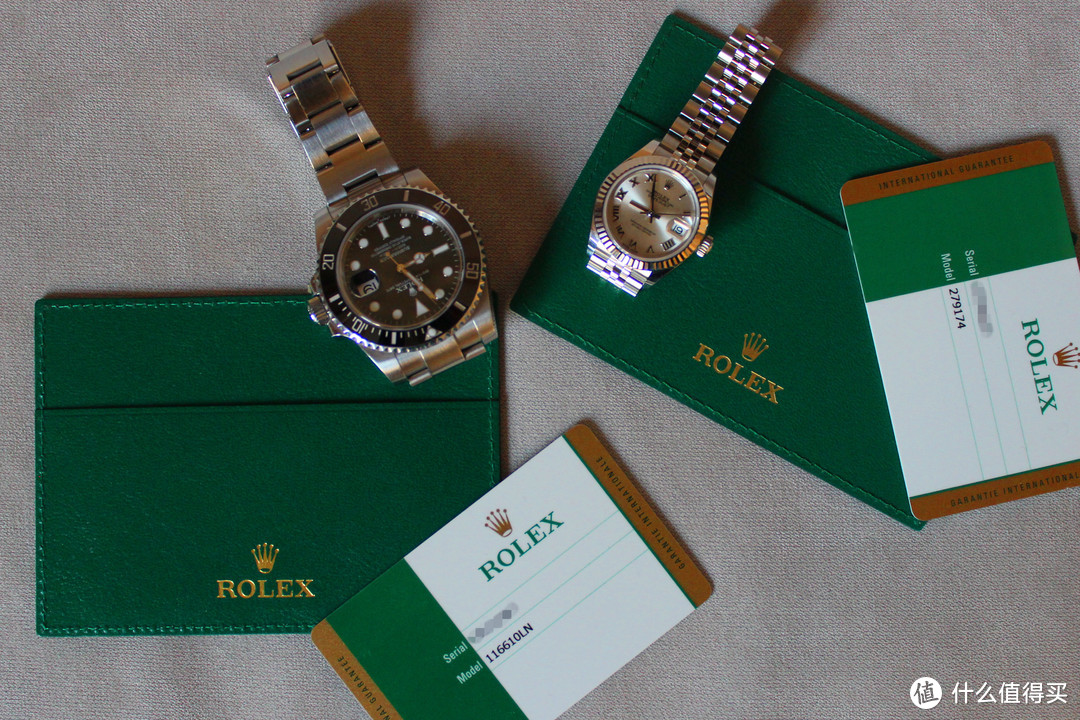 #晒单大赛#哪有什么一劳永逸，只不过是千金难买心头好—ROLEX 劳力士 日志型及潜航者 晒单（附真人秀）