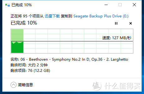 #晒单大赛#SEAGATE 希捷 Backup Plus Slim睿品升级版 2T移动硬盘 使用测试