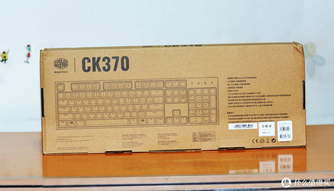 #原创新人#有光才好看：CoolerMaster 酷冷至尊 CK370 机械键盘 开箱&加灯实录