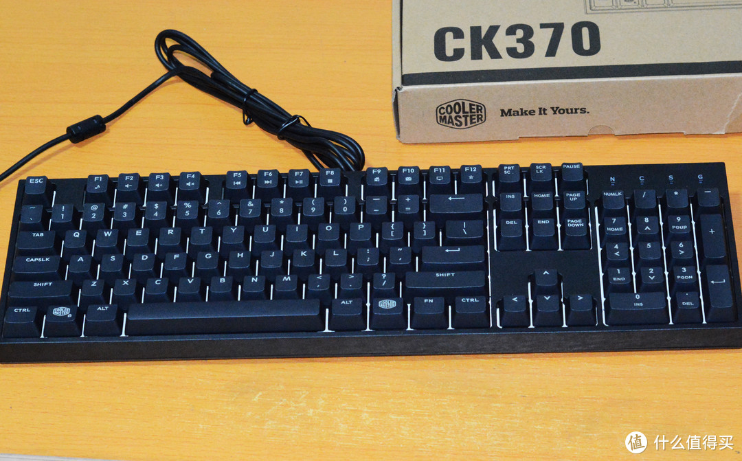 #原创新人#有光才好看：CoolerMaster 酷冷至尊 CK370 机械键盘 开箱&加灯实录