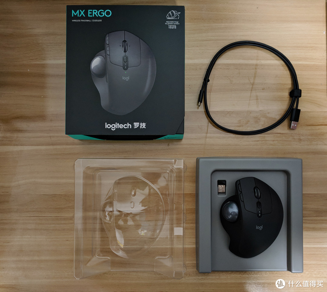 #晒单大赛#设计狗的怨念，Logitech  罗技  MX ergo 新轨迹球鼠标 开箱+评测