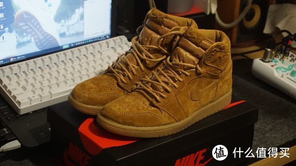 #晒单大赛#入手了一双耐克的大黄靴 AIR JORDAN 1 RETRO HIGH OG WHEAT