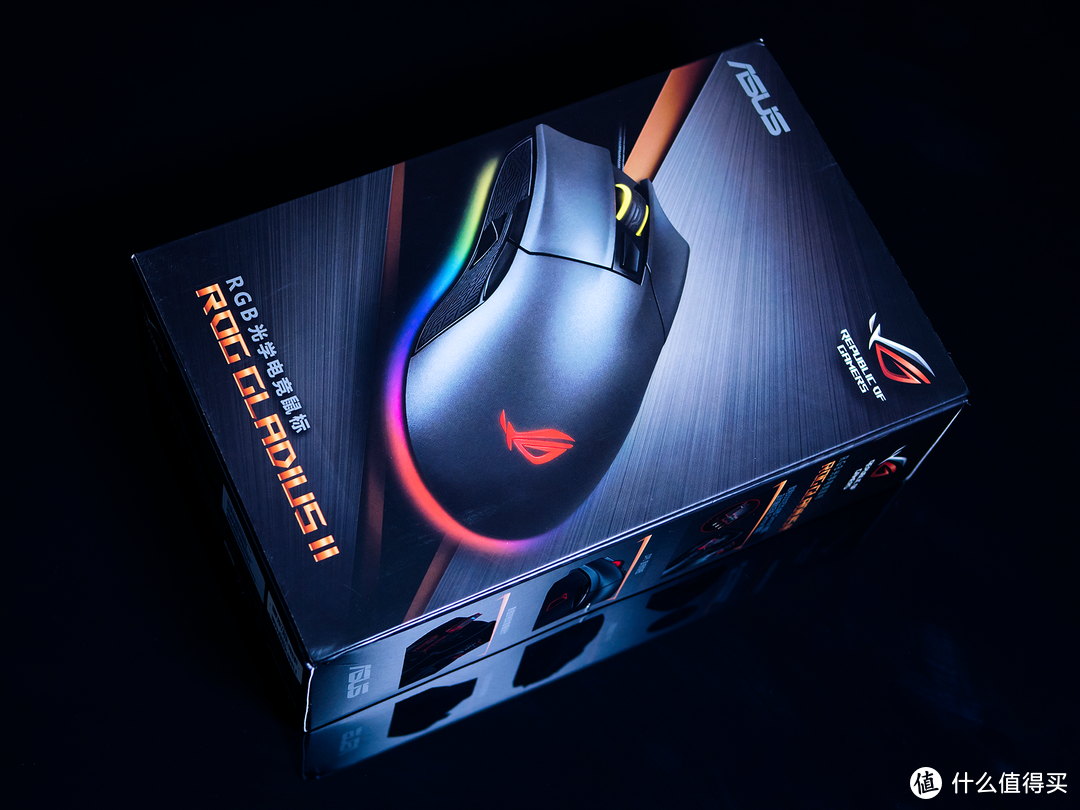 #晒单大赛#RGB光污染、可以自己换微动的游戏鼠标：ASUS 华硕 ROG P502鼠标 晒单&拆解