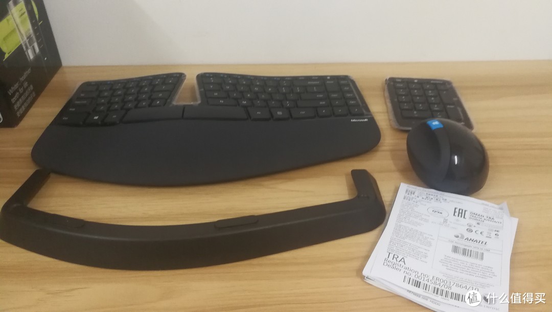 #晒单大赛#Microsoft 微软 Sculpt Ergonomic Desktop 人体工学桌面套装