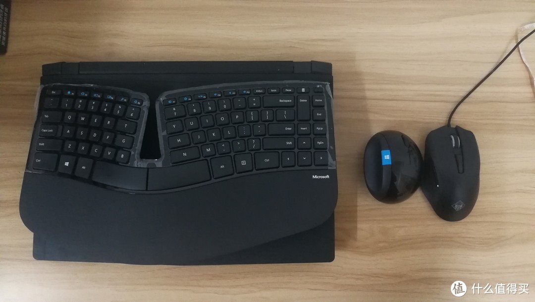 #晒单大赛#Microsoft 微软 Sculpt Ergonomic Desktop 人体工学桌面套装