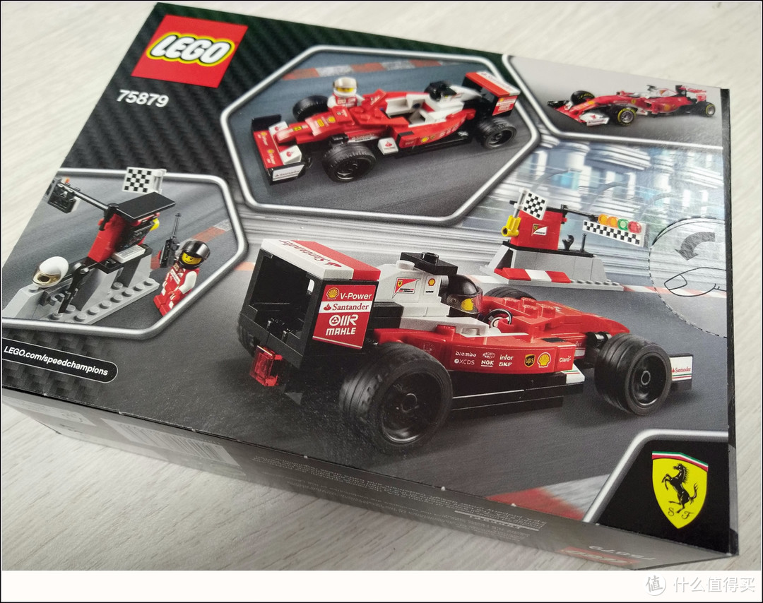 #晒单大赛#真正的勇士敢于面对贴纸--LEGO 乐高 75879 Scuderia Ferrari 法拉利 开箱