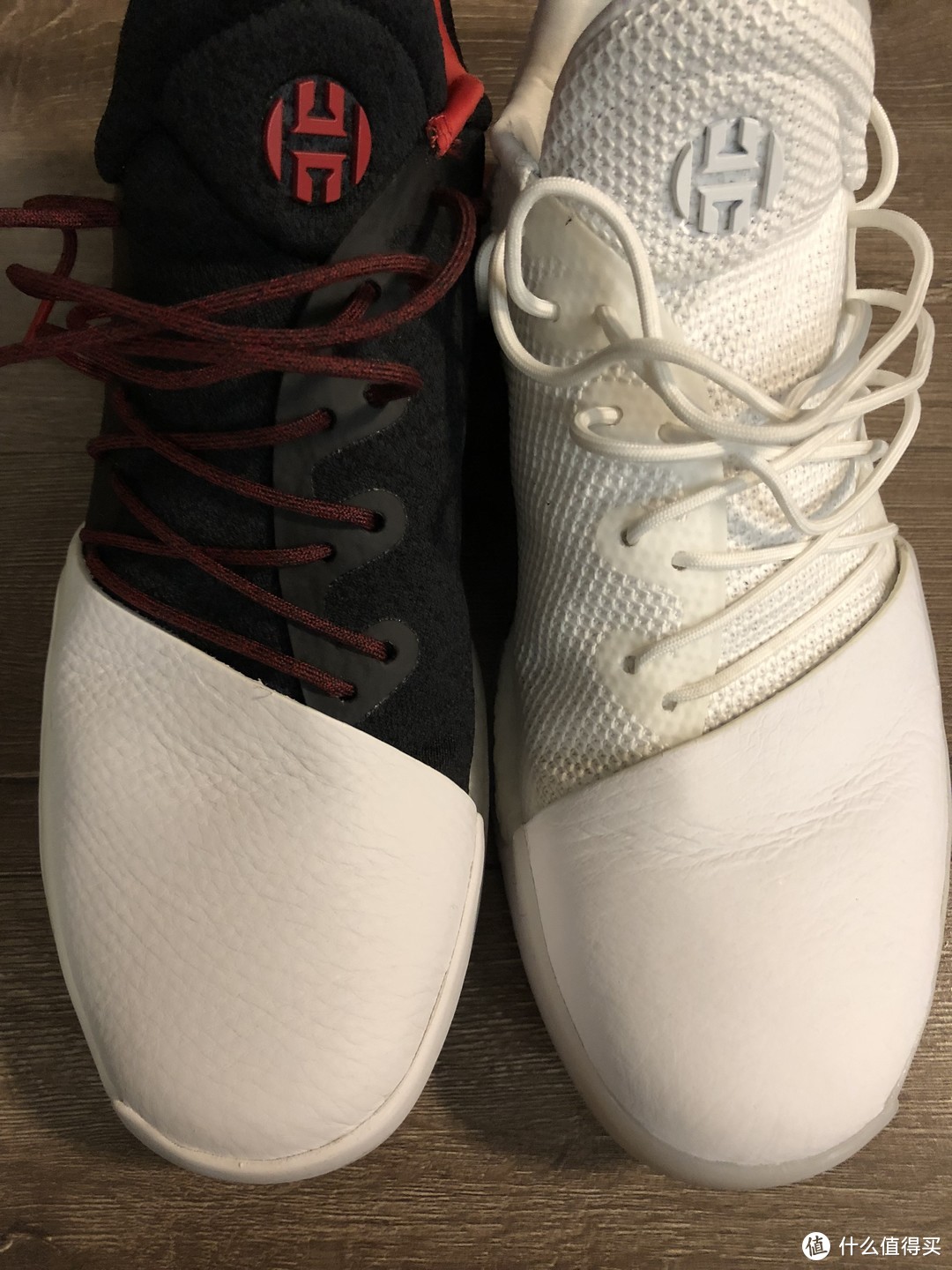 实战出街两相宜：Adidas 阿迪达斯 Harden Vol.1 哈登一代战靴 黑白双色 开箱