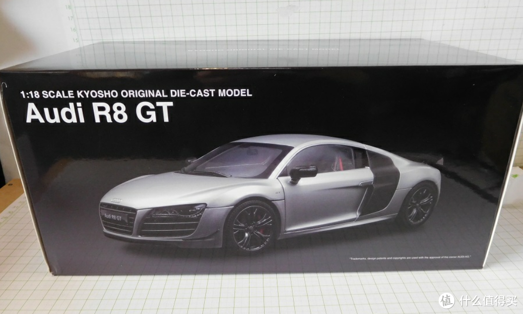 #原创新人#Kyosho 京商 AUDI 奥迪 R8 GT 1:18 银色 车模 开箱