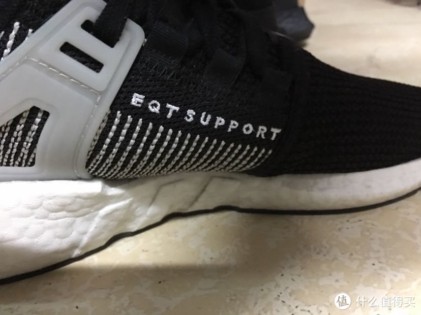 #原创新人#Adidas 阿迪达斯 EQT Support 93/17 coreblack 跑鞋 开箱及其他配色对比