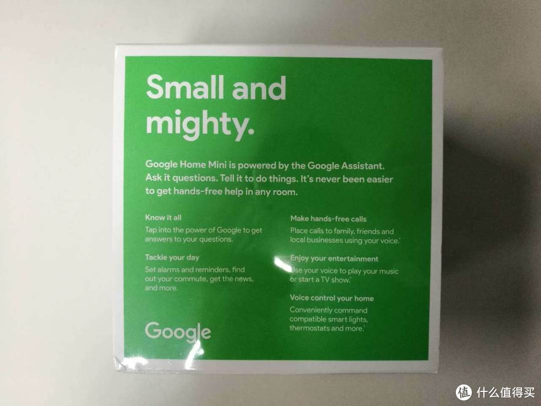 谷歌家的智能音箱—第二好的新年礼物-Google Home Mini开箱
