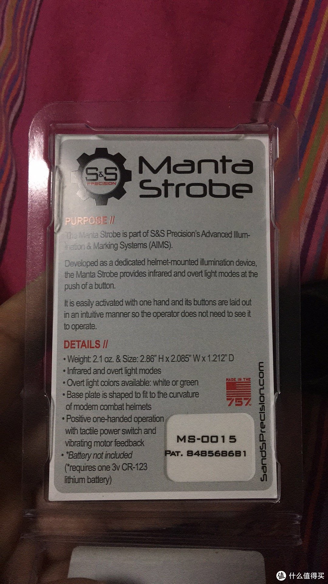 购买历程艰辛的S&S Precision Manta Strobe 求生灯