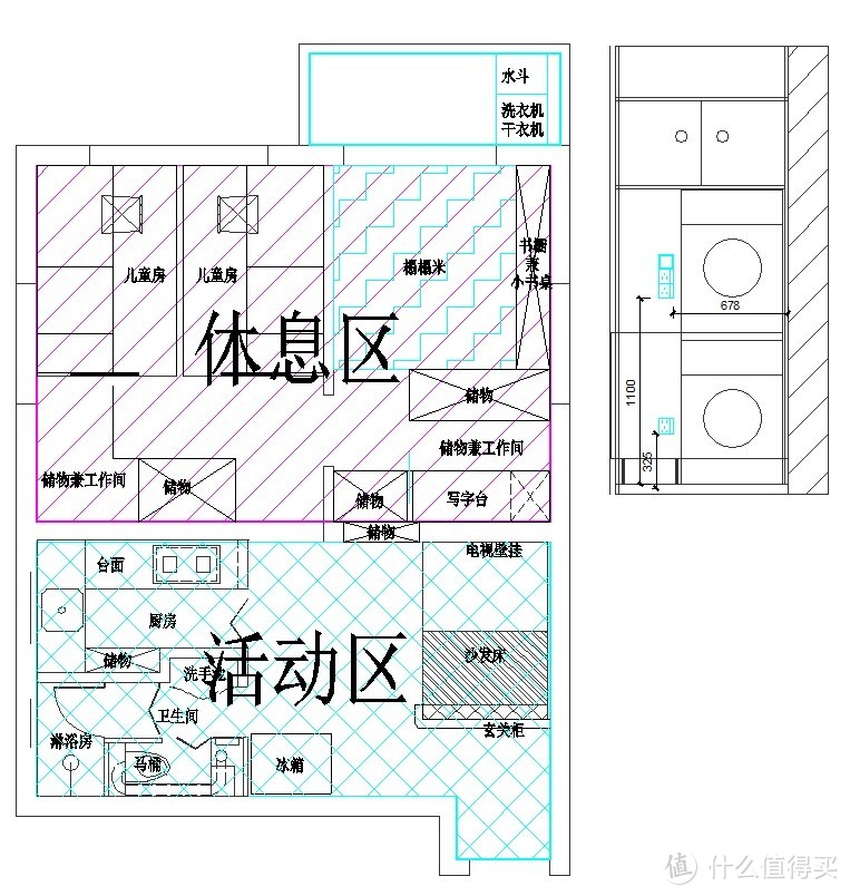 我的装修回忆录—小两房改造的探索之旅 方案篇：小户型的功能保卫战