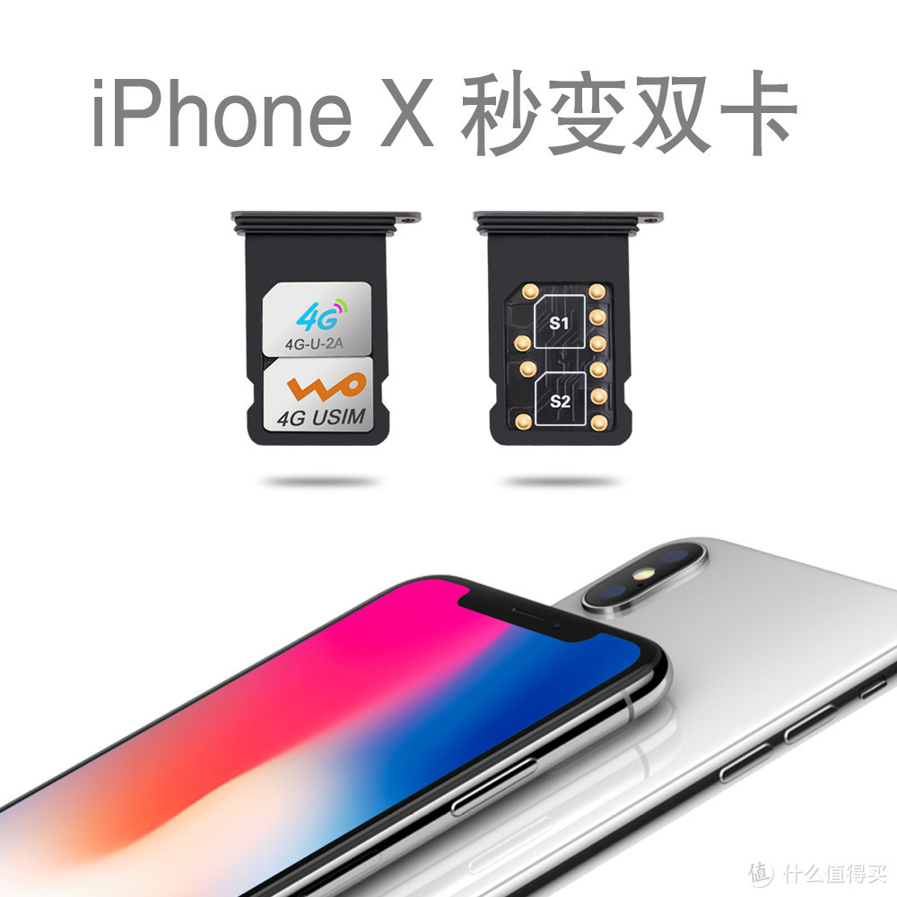 Apple 苹果 iPhone X 真正实现双卡双待的神器—IKOS 三代苹果皮