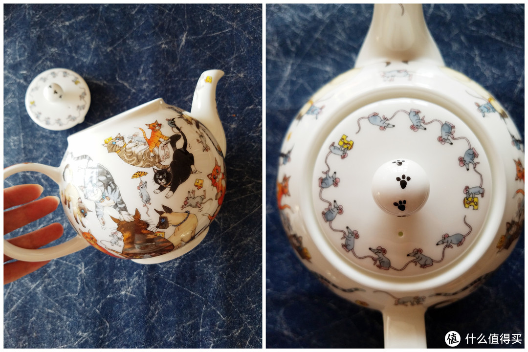 一壶一杯一拼图：PO 玫瑰花茶具 + DUNOON 丹侬 猫咪茶具 & 咖啡杯 晒单