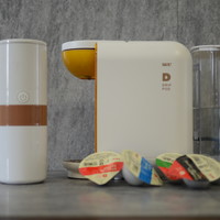 妙思 CP001 咖啡机产品介绍(机身|入水杯|出品杯|排气气孔|电源键)