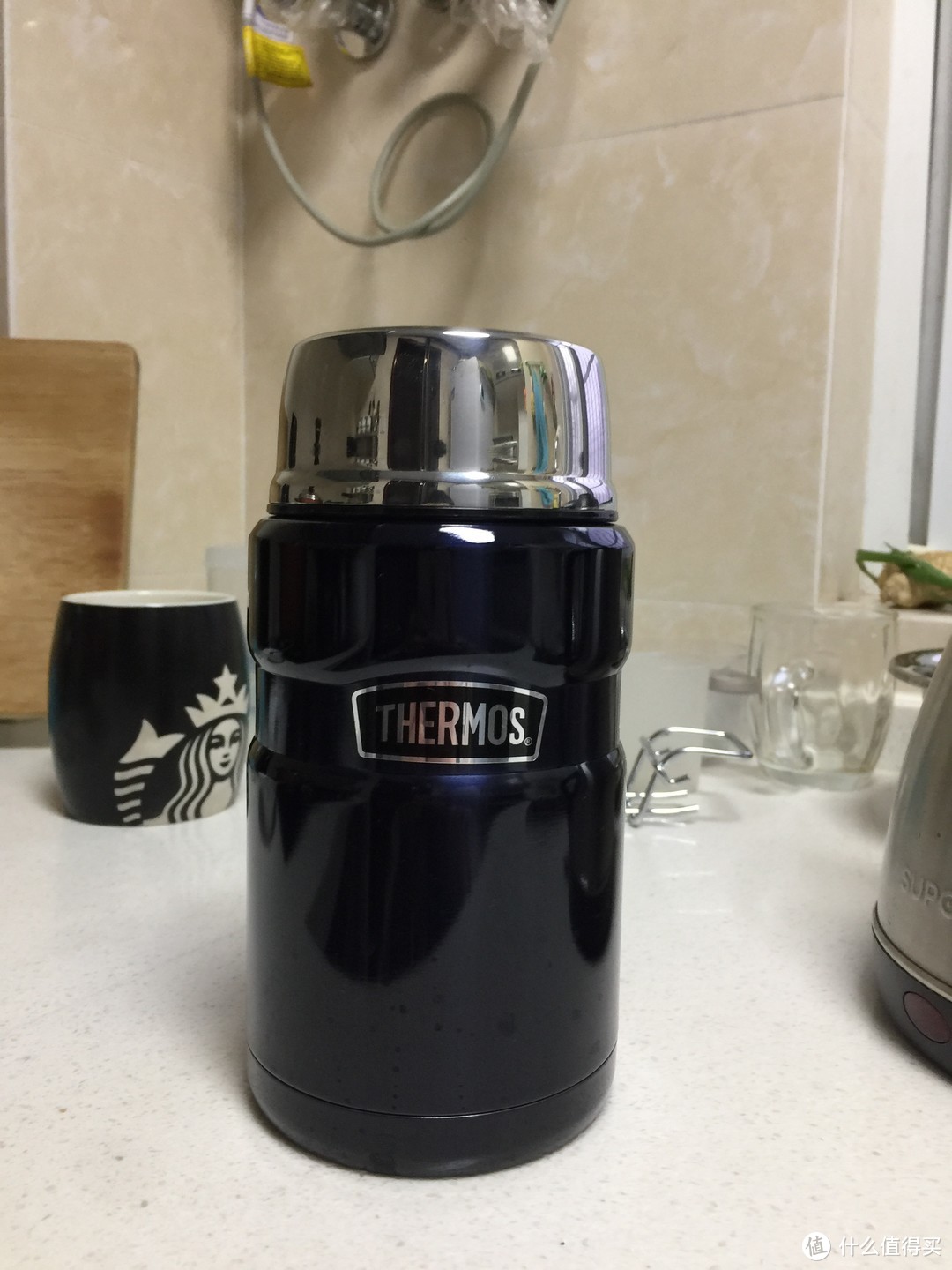 传说神器，十全九美—Thermos 膳魔师 帝王系列不锈钢焖烧杯（24盎司） 开箱