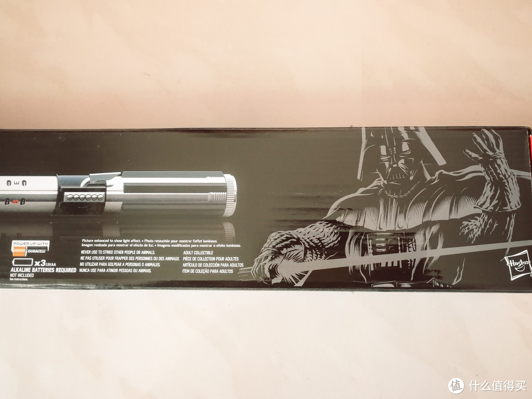 May the force be with you：Hasbro 孩之宝 星球大战 E7 黑色系列 珍藏版达斯维达光剑 开箱