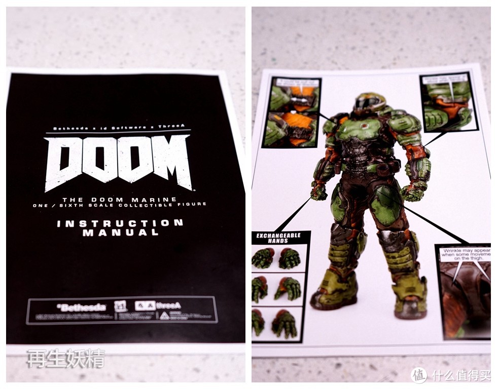 #本站首晒# 3A TOYS 毁灭战士 DOOM MARINE 执政官装甲 开箱、把玩