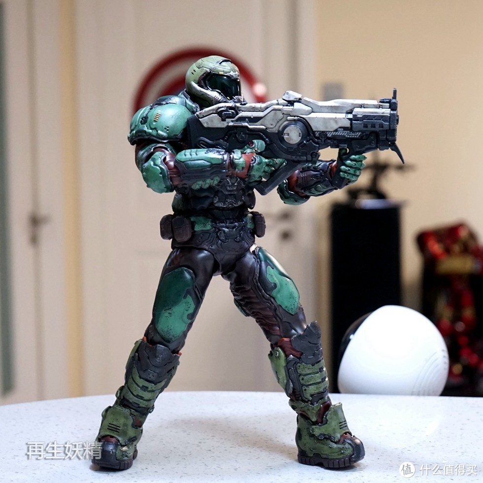 #本站首晒# 3A TOYS 毁灭战士 DOOM MARINE 执政官装甲 开箱、把玩