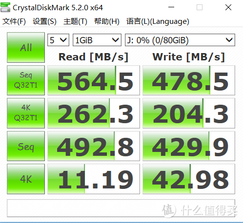 CrystalDiskMark跑分