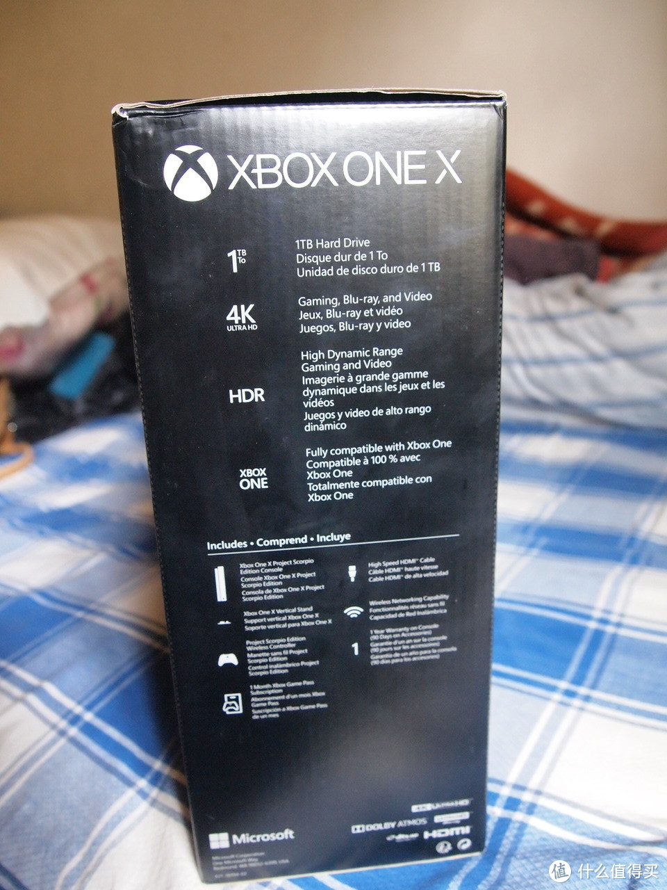 世上最強大的主机—Microsoft 微软 Xbox One X天蝎限量版 游戏机 开箱