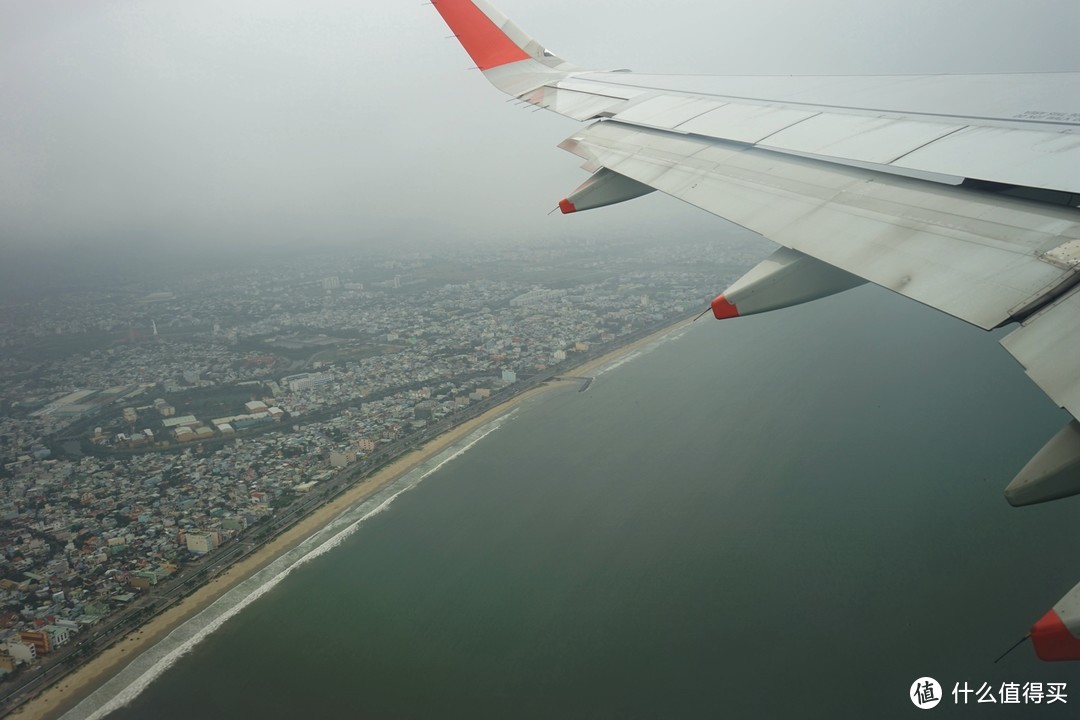 从空中俯视美溪沙滩