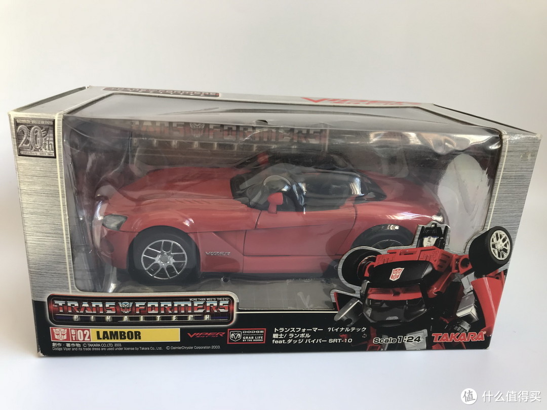 #本站首晒#TAKARA TOMY 变形金刚 BinalTech系列 BT02 横炮 2003 Dodge Viper SRT-10