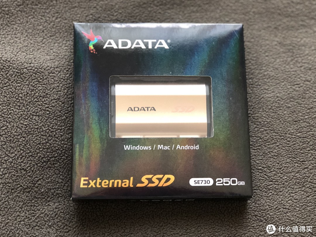 ADATA 威刚 SE730 250GB 三防IP68 移动固态硬盘 入手简评