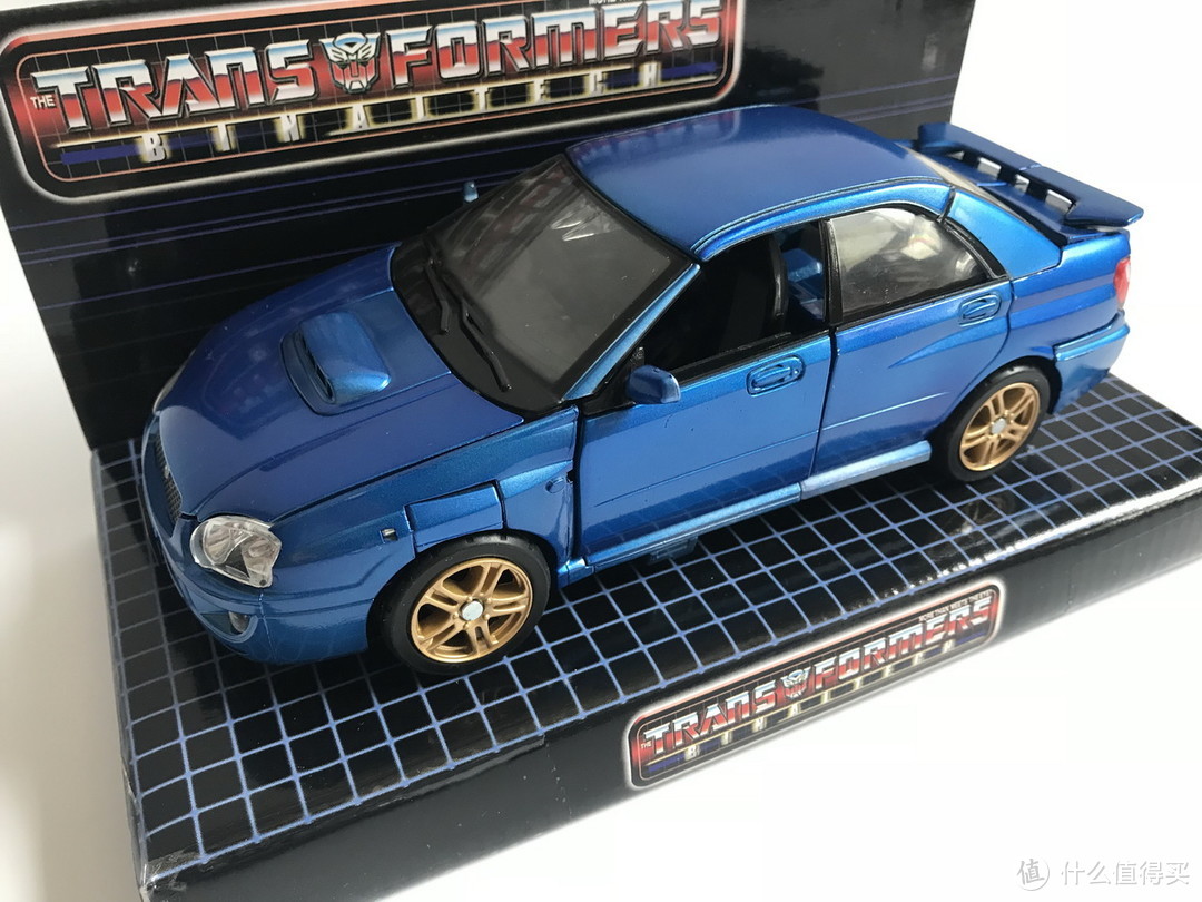 #本站首晒#TAKARA TOMY 变形金刚 BT19 蓝霹雳 SUBARU IMPREZA WRX