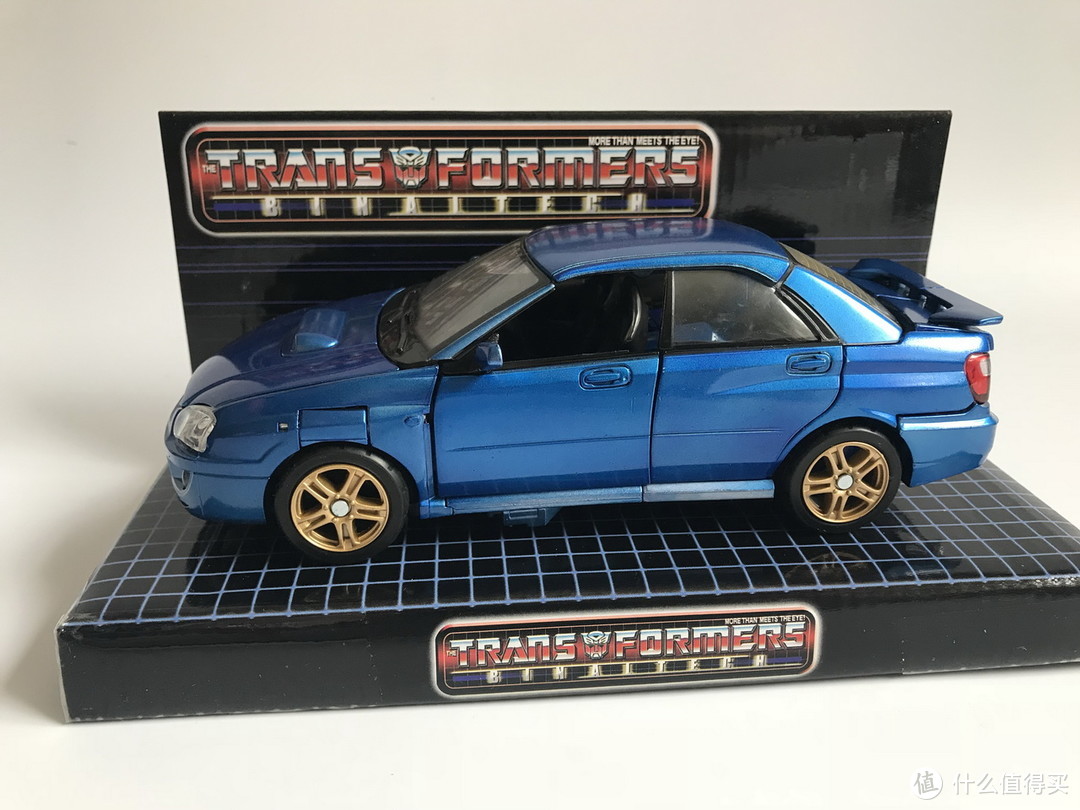 #本站首晒#TAKARA TOMY 变形金刚 BT19 蓝霹雳 SUBARU IMPREZA WRX