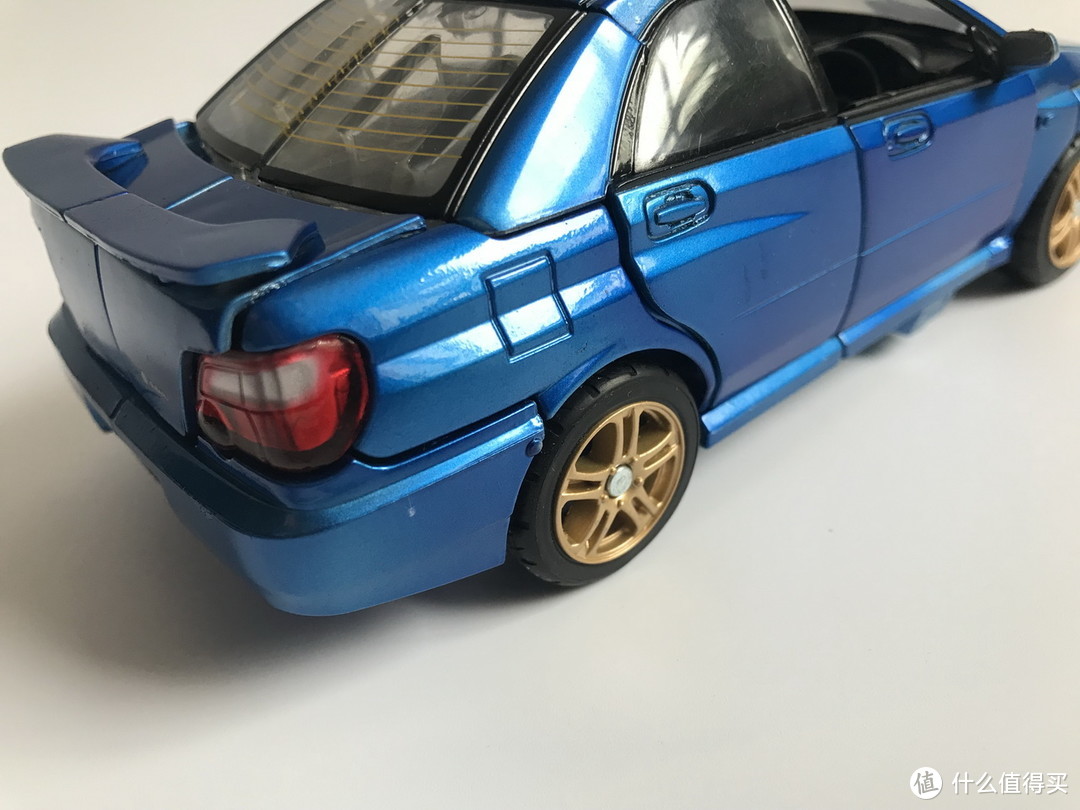 #本站首晒#TAKARA TOMY 变形金刚 BT19 蓝霹雳 SUBARU IMPREZA WRX