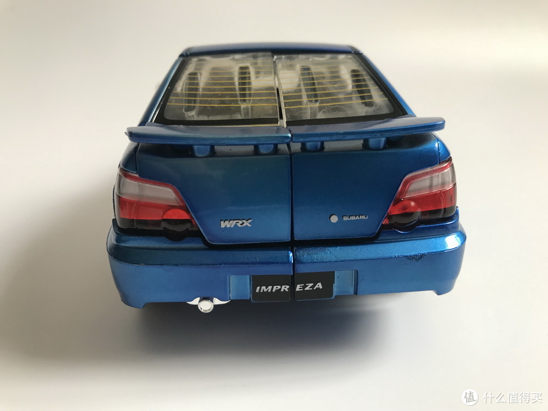 #本站首晒#TAKARA TOMY 变形金刚 BT19 蓝霹雳 SUBARU IMPREZA WRX