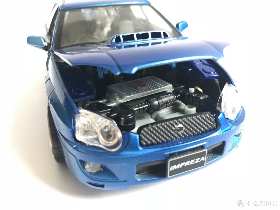 #本站首晒#TAKARA TOMY 变形金刚 BT19 蓝霹雳 SUBARU IMPREZA WRX