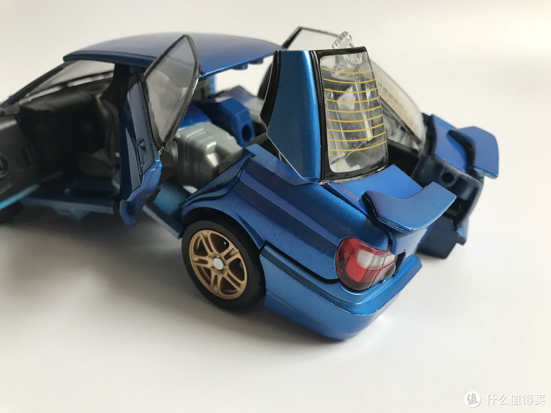 #本站首晒#TAKARA TOMY 变形金刚 BT19 蓝霹雳 SUBARU IMPREZA WRX